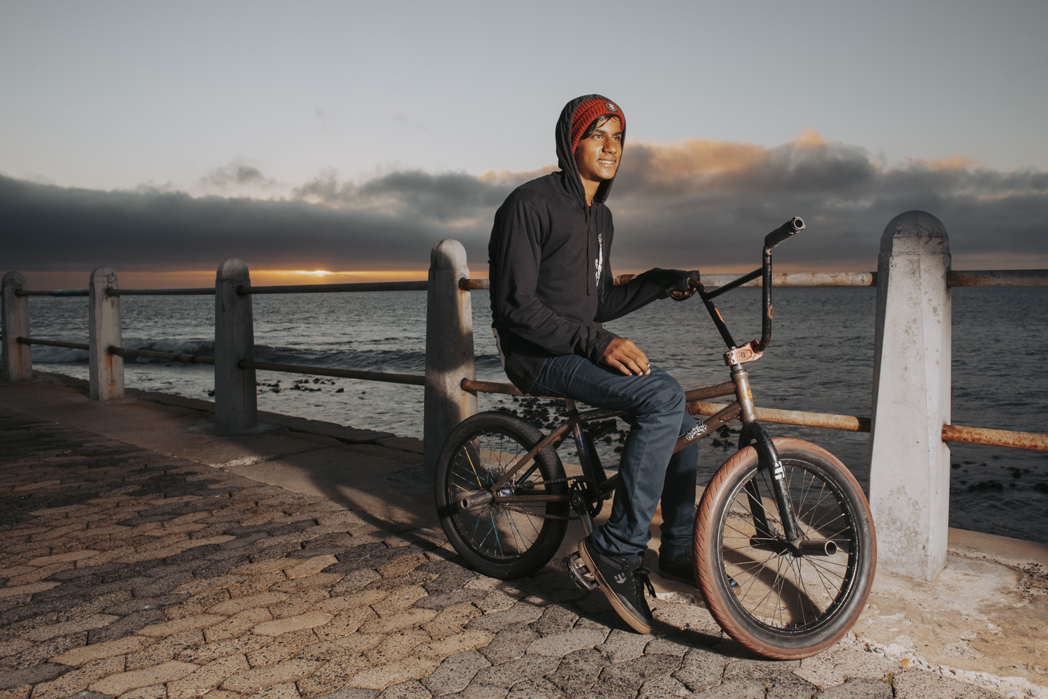 Riding through Capetown
